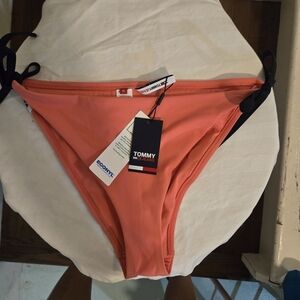 Tommy Hilfiger Women's Coral Bikini Bottom Euro XL fits US M/L